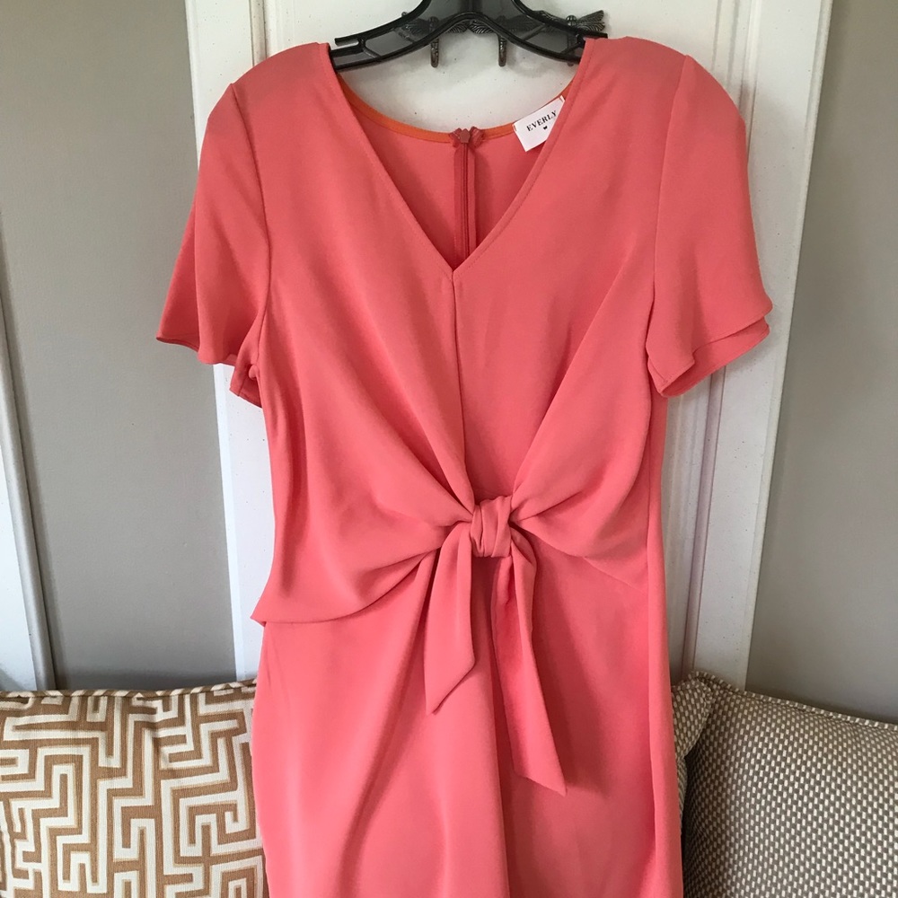 NEW Everly Knot so average dress Orange dress tie